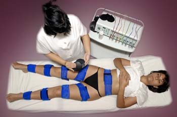 Gimnasia pasiva: extensión del gel conductor