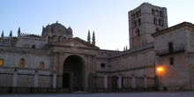 Plaza de la Catedral de noche, Zamora, Castilla y León