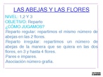 seminario metodología abn. juego de abejas y flores.