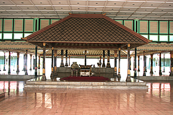 Sala de audiencias, Kraton, Jogyakarta, Indonesia