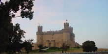 Vista general del Castillo de los Mendoza en Manzanares el Real