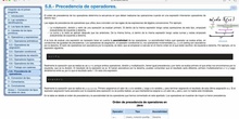 5.8. Precedencia de operadores. Profesor Ingeniero Informático Eduardo Rojo Sánchez