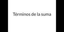 PRIMARIA - 4º A - LA SUMA - MATEMÁTICAS
