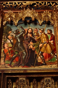 Detalle del Retablo Mayor Colegiata de Bolea, Huesca