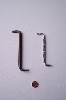 Destornillador plano acodado