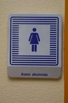 Cartel: cuarto de baño