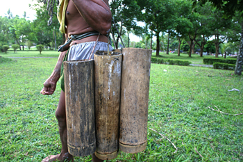 Recolector de vino de Palma, Jogyakarta, Indonesia