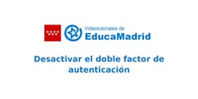 Desactivar el doble factor de autenticación