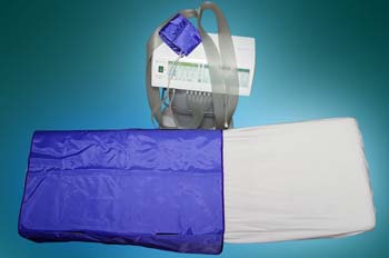 Presoterapia: colocación de alforjas de sujección de tubos