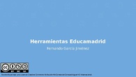 Herramientas y recursos de EducaMadrid