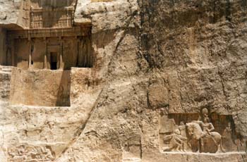 Tumbas aquiménidas en Naqsh-e-Rustam (Irán)