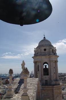 Vista desde el campanario, Catedral de Cádiz, Andalucía