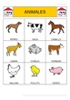 bingo de animales