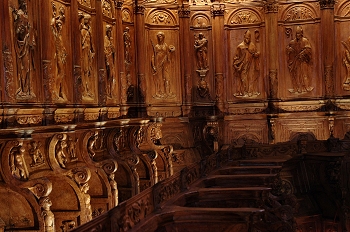 Sillería del coro de la Catedral de Huesca