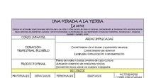 PROYECTO " UNA MIRADA A LA TIERRA"