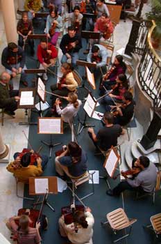 Ensayo de una orquesta