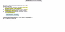 Problemas con ecuaciones de primer grado (Geometría)