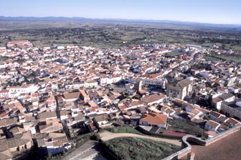 Vista panorámica de Alburquerque, Badajoz