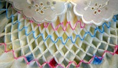 Bordado a punto smock