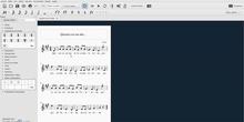 Edición de partituras con MuseScore - Canción con letra "Quisiera ser tan alta..."