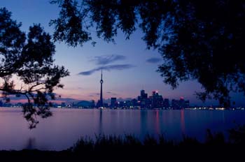 Anochecer en Toronto, Canadá