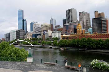 Melbourne y el río Yarra, Australia