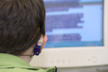 Realizando actividad con el ordenador