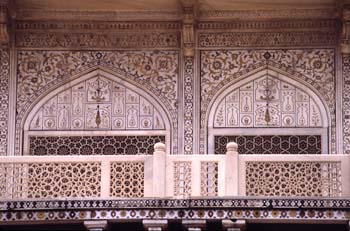 Detalle del Taj Mahal, Agra, India
