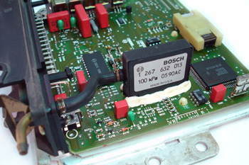 Calculador de inyección. Detalle del sensor de presión