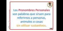 Los pronombres