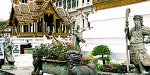 Esculturas en Palacio Real, Bangkok, Tailandia