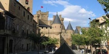 Plaza de Carlos III en Olite, Navarra