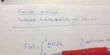 Teorema fundamental del cálculo integral.