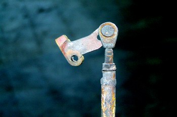 Oxido varilla timonería