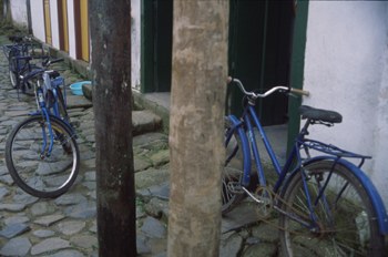 Bicicletas en Paraty, Rio de Janeiro, Brasil