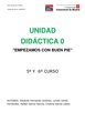 UNIDAD DIDÁCTICA 0. INICIO DE CURSO 5º Y 6º EP. CEIP BLAS DE OTERO.