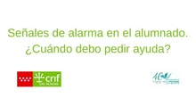 Señales de Alarma en el Alumnado