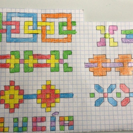 Lucia dibujos cuadriculados
