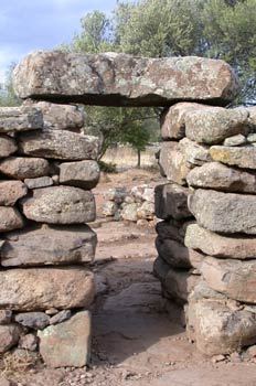 Poblado de Serra 'e Orrios en Dorgali, Italia