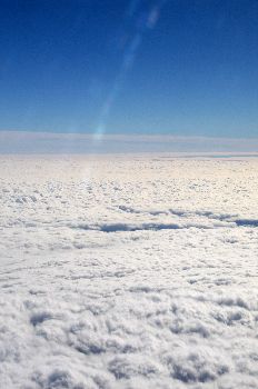 Paisaje desde el avión, Canarias