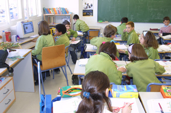 Niños en el aula