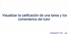 Consultar las calificaciones en una tarea