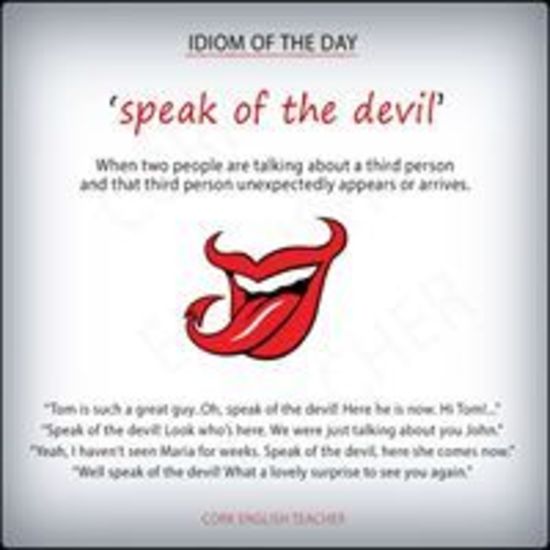speak of the devil