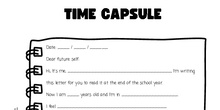 Time capsule. A message to my future self.
