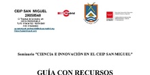 Ciencia e Innovación en el CEIP San Miguel