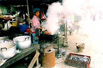 Puesto de pescados, Tailandia