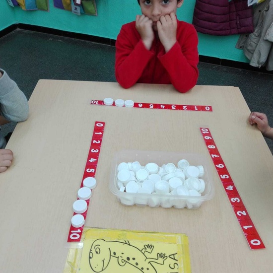 Materiales algoritmos ABN en 5 años CP Mirasierra 8