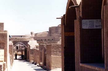 Interior de la ciudadela de Bam, Irán