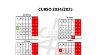 CALENDARIO ESCOLAR 24-25