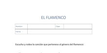  Ficha discriminación auditiva flamenco